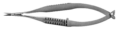 vannas scissors, curved blades, length: 3.375 s1609-1835