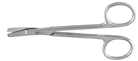cottle bulldog nasal scissors, slightly-curved, blunt blades, length: 4.5 s1679-5011