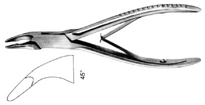 blumenthal rongeur, beak at 45-degree angle, length: 6 s1309-2545