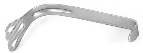 wieder cheek & tongue retractor, serrated, large blade, width: 36 mm, length: 5" s1729-0141