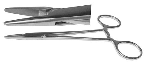 webster needle holder, tungsten carbide, serrated jaws, delicate pattern (baby), length: 4.75 s1329-407