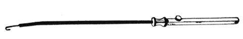 iud universal hook- 4 mm: 25.5cm/10in s1539-0656