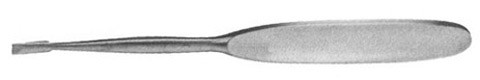 cloward style periosteal elevator #4 12 mm wide 7 3/4"