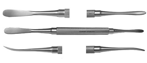 molt raspatory double ended sh/bl 18cm, 7 1/8"