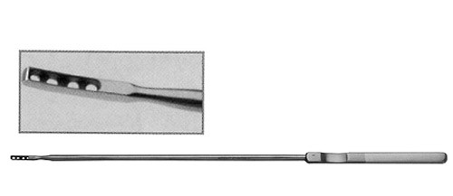 kevorkian curette- with basket, rigid: 30cm/11.75in s1529-7015