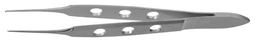 bishop-harmon iris forceps, 1x2 teeth, delicate, length: 3.375 s1609-1522