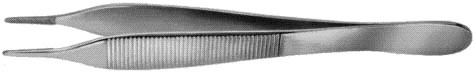 adson dressing forceps, tungsten carbide, serrated platform, length: 4.75 s1329-500
