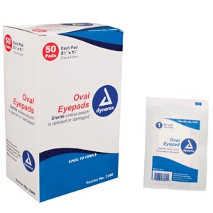 dynarex oval eye pads 10146763