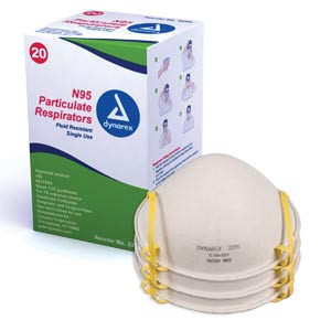 dynarex n95 particulate respirator masks 10199429