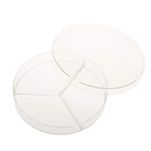 100mm x 15mm petri dish, 3 compartments, sterile (c33-1614-440)