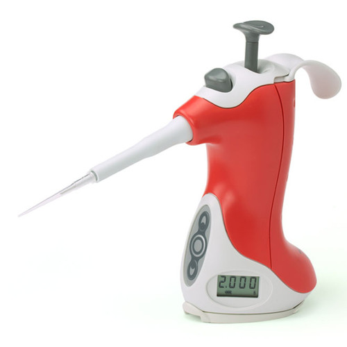 0.2-2µl pipette, ovation, quick-set (qs), red