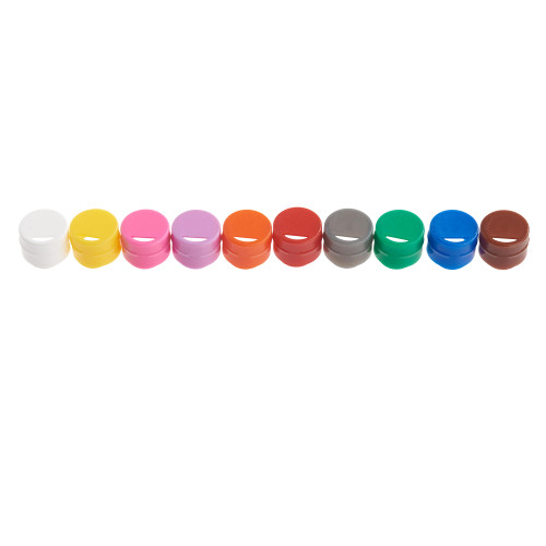 cap insert for cf cryogenic vials, assorted colors, non-sterile (c33-1615-254)