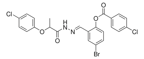 4-br-2-(2-(2-(4-chlorophenoxy)propanoyl) carbohydrazonoyl)phenyl 4-chlorobenzoate - 10mg