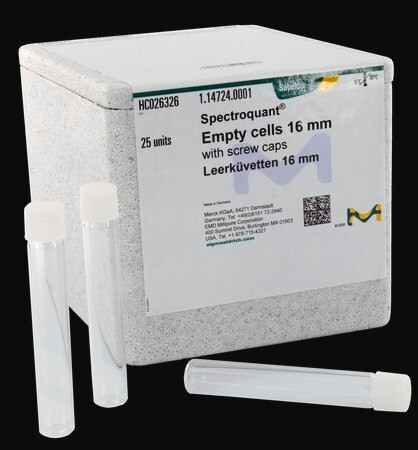 empty cells with screw caps 25 units