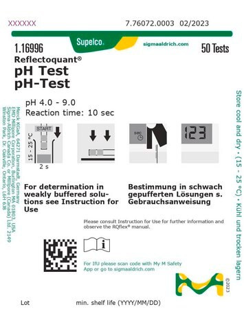 ph test ph 4.0 - 9.0 50 tests reflecto