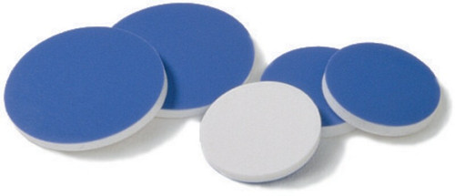 pk100 22mm blue faced white silicone septa (c15-1302-240)