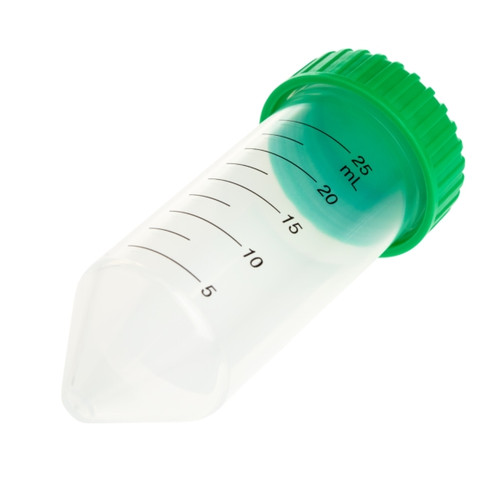 25ml centrifuge tube, conical bottom, bag, non-sterile
