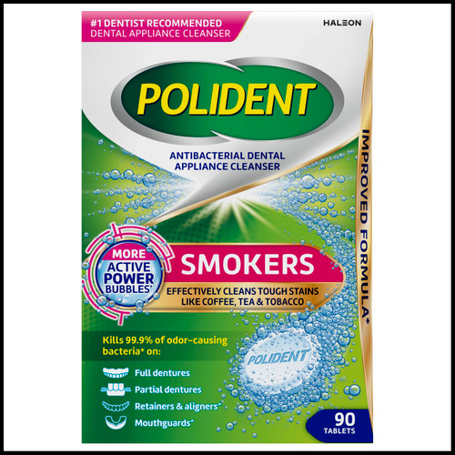haleon polident® antibacterial dental appliance cleanser (c001b-089642)