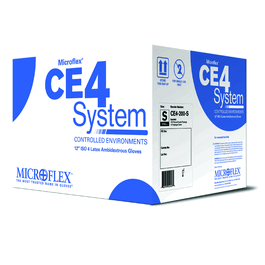 ce4 washed latex gloves, 12 in. size: medium