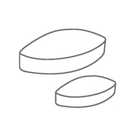 ikaflon stir bar set, 70 x 20 mm (l x dia.) elipse, ptfe-coated, 5 pieces per set