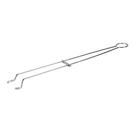 tongs, julian-style, nickel-plated polished steel, length: 18 in. (c062b-001329)