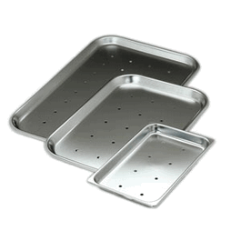 stainless steel perforated mayo tray, 10 x 6-1/2 x 3/4 in. (25.4 x 16.5 x 1.9 cm) (c062b-001402)
