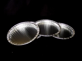 disposable aluminum moisture balance pan liners, 5 x 3/8 in.