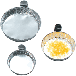 aluminum weigh boats, 57 x 14 mm (dia. x h)