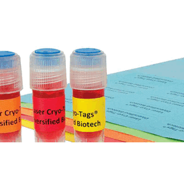 diversified biotech cryo-tags for laser printers, white, 1.125 x 1.75 in. (28 x 44 mm), 42 labels/sheet, for racks and boxes (c062b-002077)