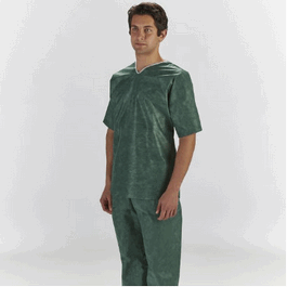graham medical scrub pants, nonwoven, green, xs