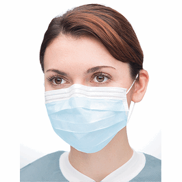 valumax tissue-soft ear-loop masks, light pink