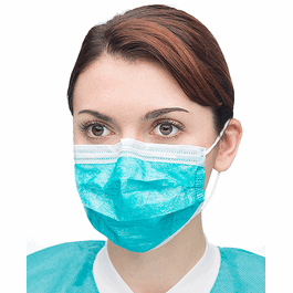 valumax ultra-3-in-1-sensitive ear-loop masks, teal