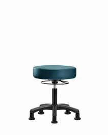 vinyl mini-stool - desk height with stationary glides in borscht supernova vinyl (c062b-007649)