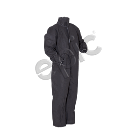 epic spp basic protection coveralls, elastic wrists, open ankles, zipper front, gray, l