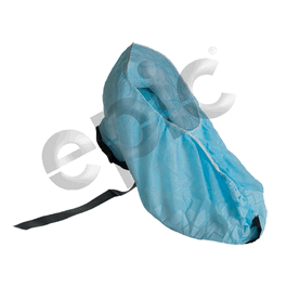 epic spp shoe covers with conductive strip and skid-resistant bottom, polypropylene, blue, l