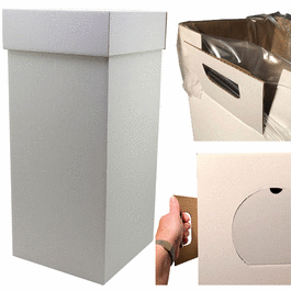 dynalon disposal box plain floor