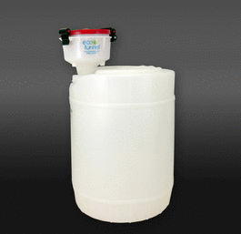 4 in. eco funnel system: 5 gallon drum, blue, fs70