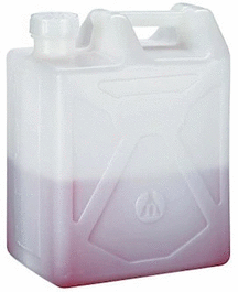 20 liter carboy, hdpe, rectangular, 70 mm closure, nalgene