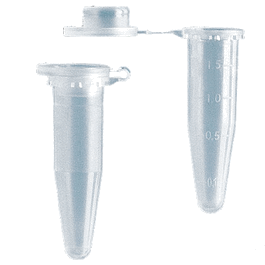 microcentrifuge tube w/lid, sterile, 1.5ml, pack of 250
