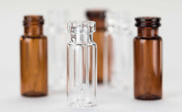 perkinelmer 300 ul clear glass 11 mm crimp top vial with fused insert