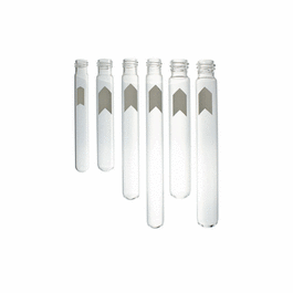 disposable glassware culture tube, screw cap finish, overflow volume: 16 ml