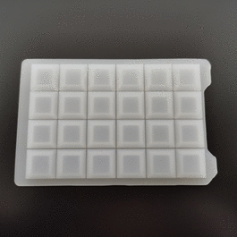 384 well square well silicone sealing mat, sterile, 10/pk, 50/cs (c062b-014103)