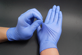 nitrile examination gloves, powder free, small, blue, 100/pk, 1000/cs (c062b-014117)
