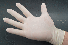 latex examination gloves, powder free, large, white, 100/box,1000/cs (c062b-014127)