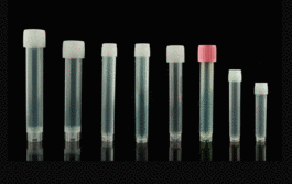 5 ml sterile disposable sampler tubes with attached double-threaded screw caps, sterile, 50/pk, 1000/cs