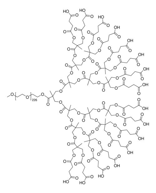 poly(ethylene glycol) linear dendron carboxyl terminated peg mnã¡10 000 generation 4 (c15-1312-507)