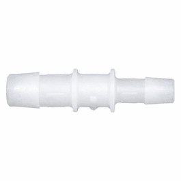 cole-parmer hose barb fitting, straight reducer, natural kynar(r), cleanroom packed, 1/2 in. id x 1/4 in. id