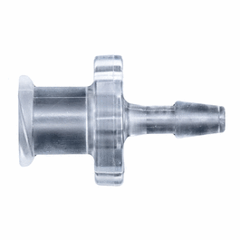 cole-parmer luer to hose barb fitting, straight adapter, crystalvu(tm), cleanroom packed, male luer x 1/16 in. id