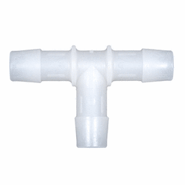 cole-parmer hose barb fitting, tee union, natural kynar(r), cleanroom packed, 1 in. id