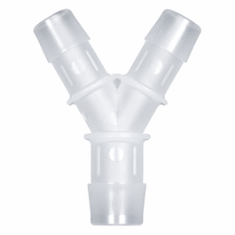 cole-parmer hose barb fitting, y reducer, animal-derivative-free polypropylene, cleanroom packed, 1/2 in. id x 5/8 in. id
